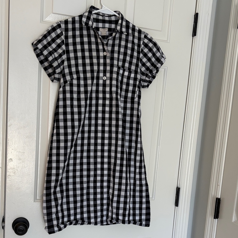 Black and White Checkered J. Crew Dress
